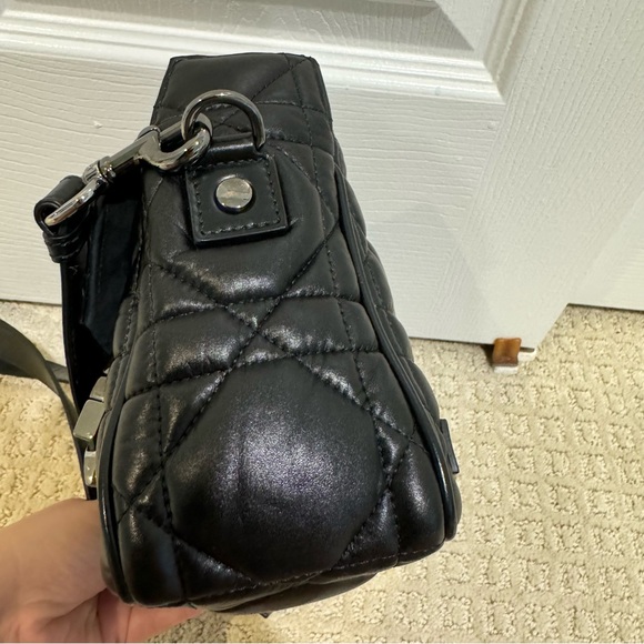 Christian Dior Small Diorcamp Bag Macrocannage Balck Leather Gunmetal Hardware - Picture 12 of 15
